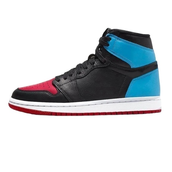 NIKE AIR JORDAN 1 High OG UNC to Chicago High Top Sneakers Women 11.5 Men 10 main image 9